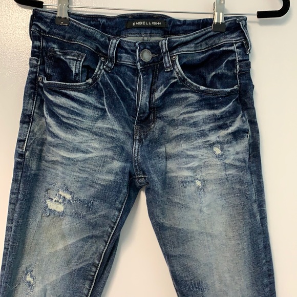 Embellish Other - Embellish jeans stained looking and ripped